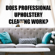 Does Professional Upholstery Cleaning Work